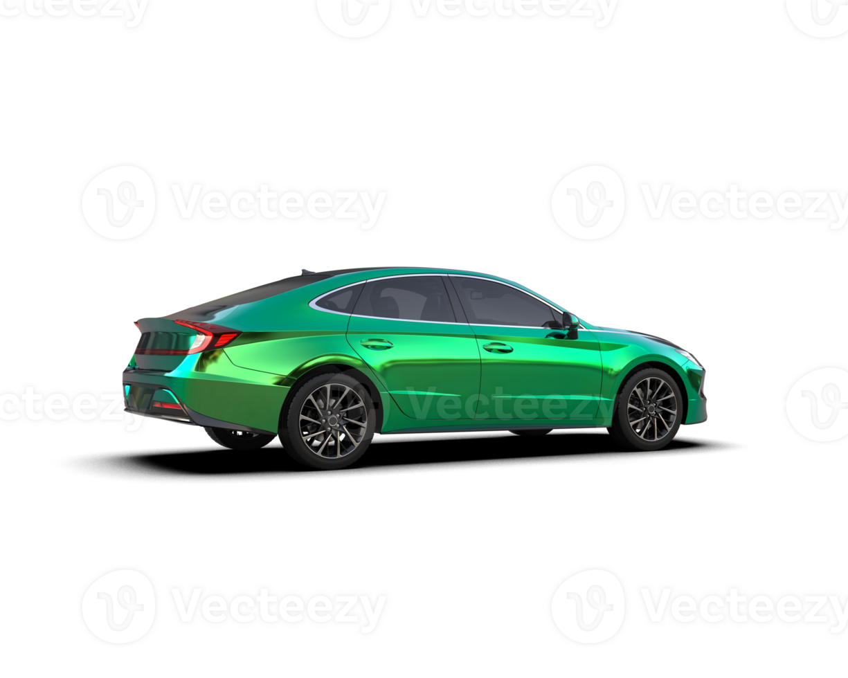 Modern car isolated on background. 3d rendering - illustration png