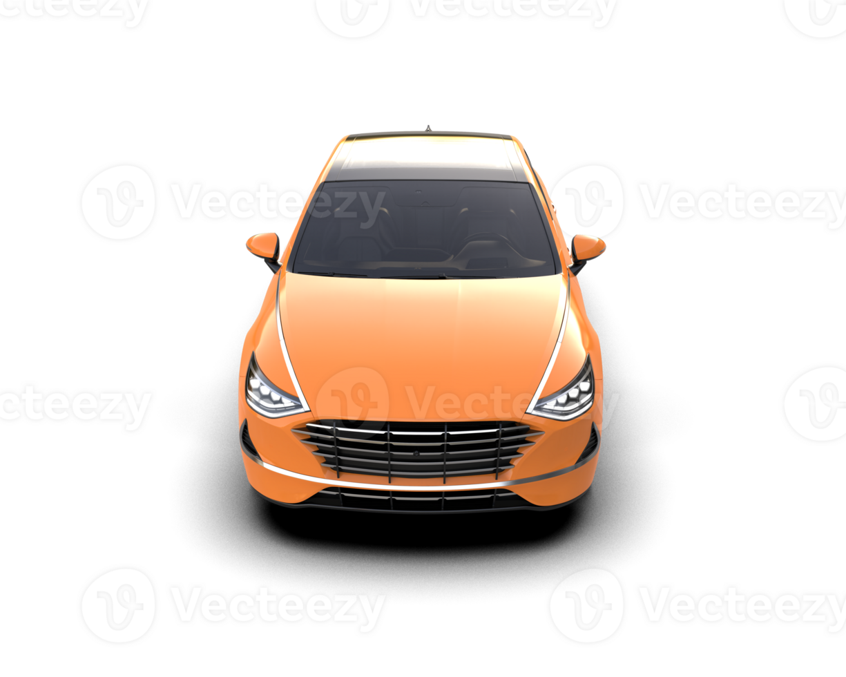 Modern car isolated on background. 3d rendering - illustration png