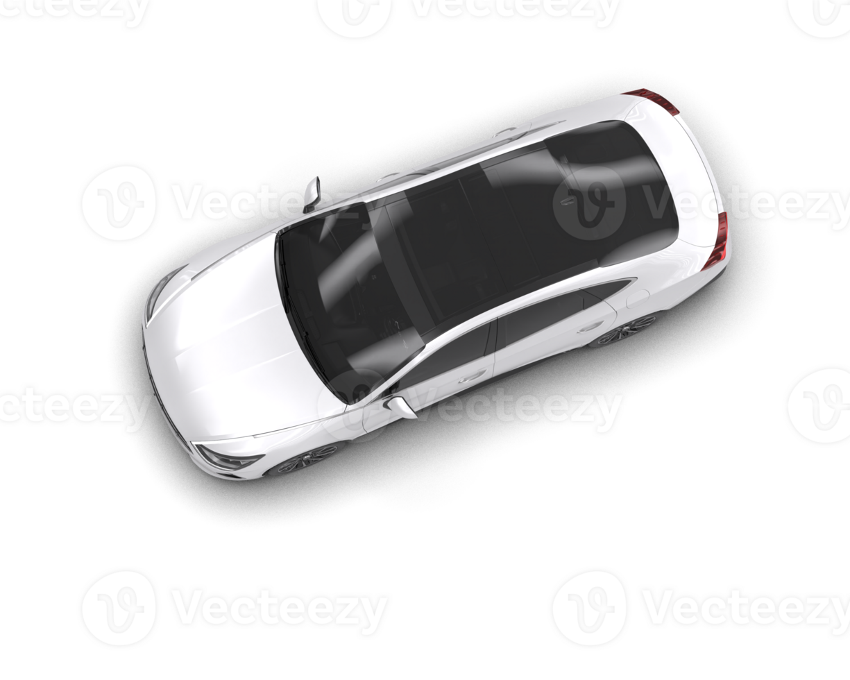 Modern car isolated on background. 3d rendering - illustration png