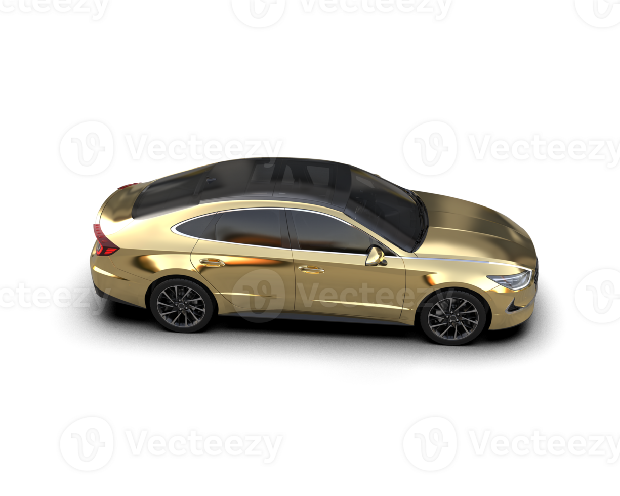 Modern car isolated on background. 3d rendering - illustration png