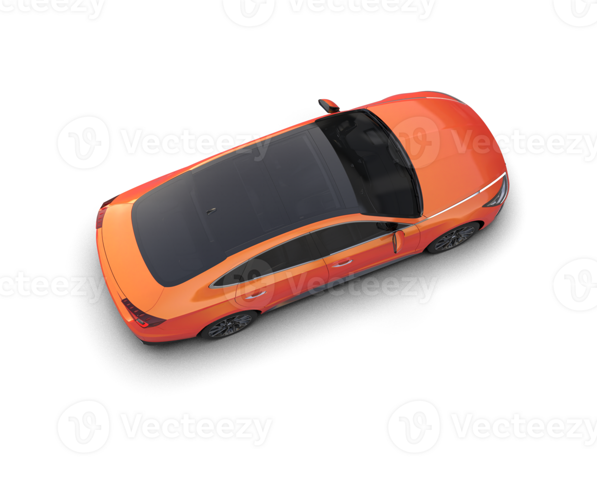 Modern car isolated on background. 3d rendering - illustration png