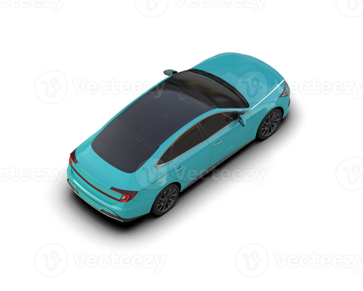 Modern car isolated on background. 3d rendering - illustration png