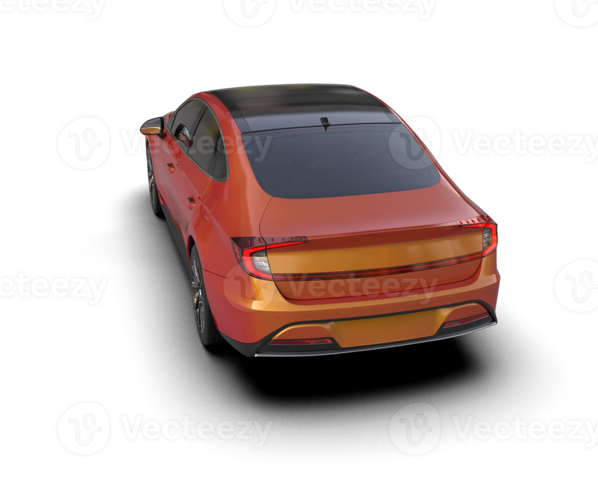 Modern car isolated on background. 3d rendering - illustration png