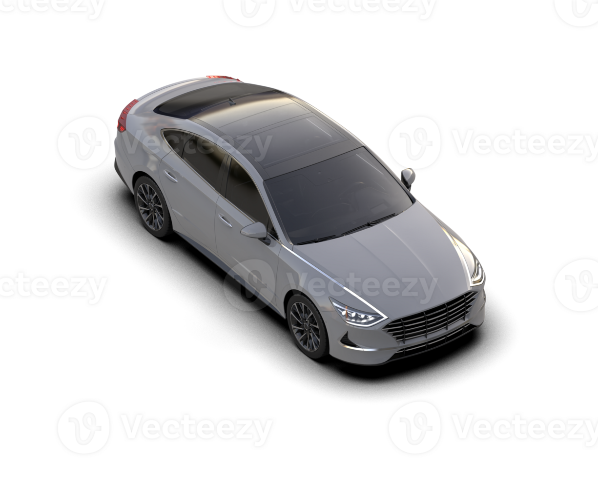 Modern car isolated on background. 3d rendering - illustration png