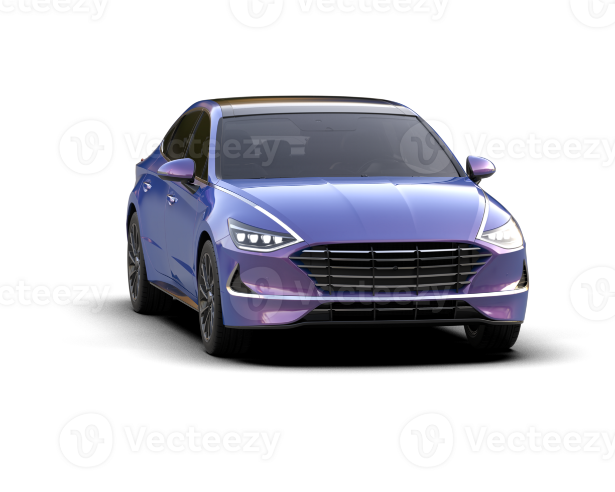 Modern car isolated on background. 3d rendering - illustration png