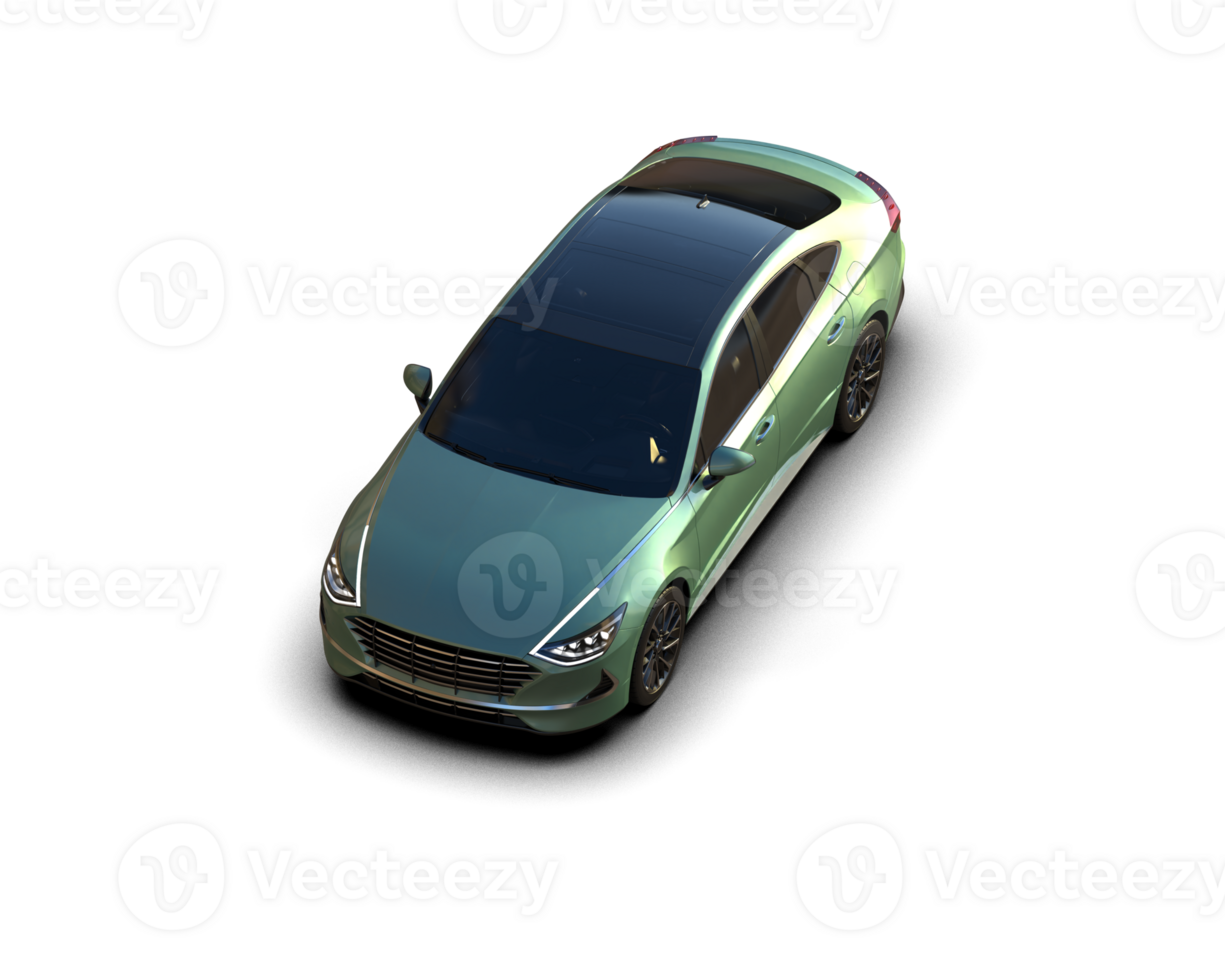 Modern car isolated on background. 3d rendering - illustration png