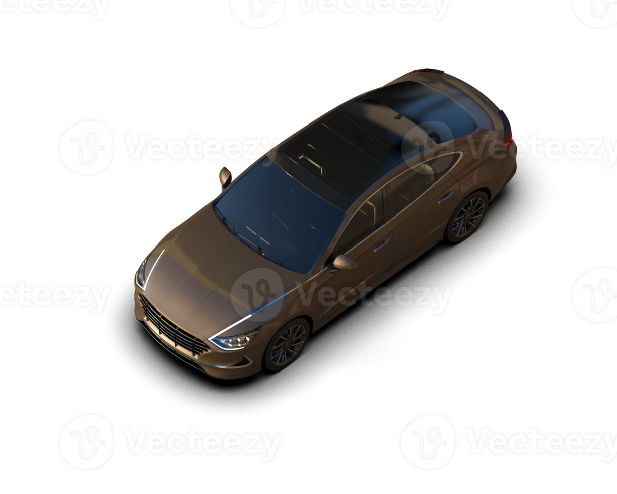 Modern car isolated on background. 3d rendering - illustration png