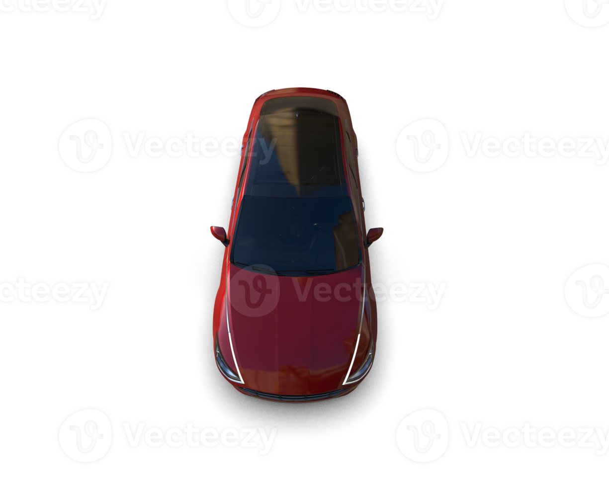 Modern car isolated on background. 3d rendering - illustration png
