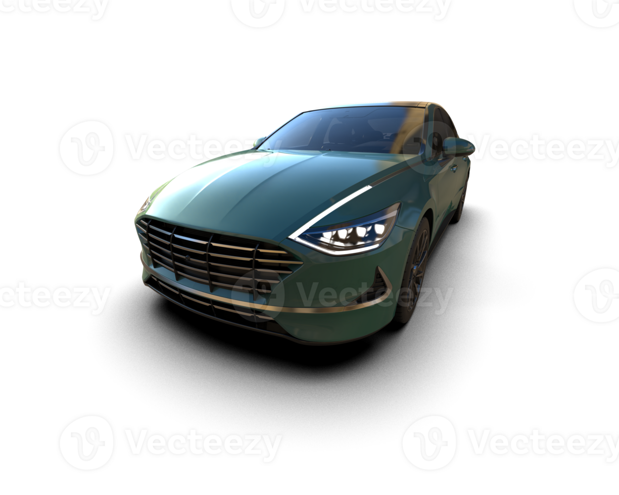 Modern car isolated on background. 3d rendering - illustration png