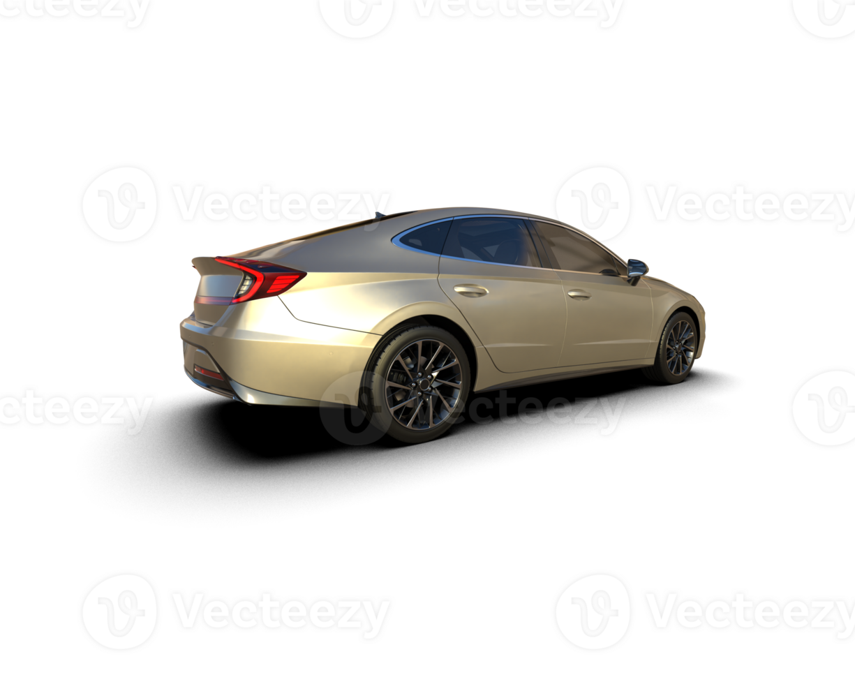 Modern car isolated on background. 3d rendering - illustration png