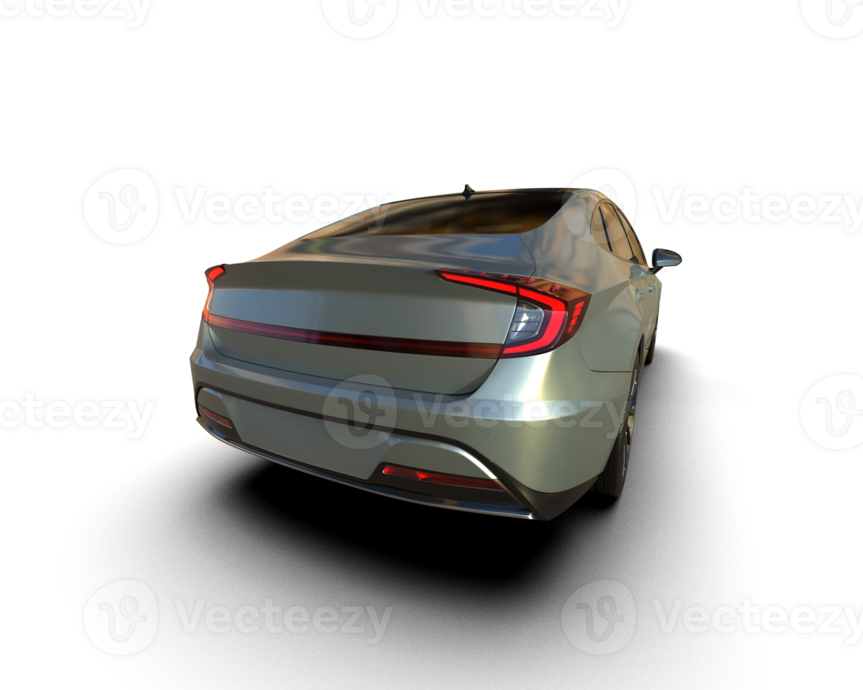 Modern car isolated on background. 3d rendering - illustration png