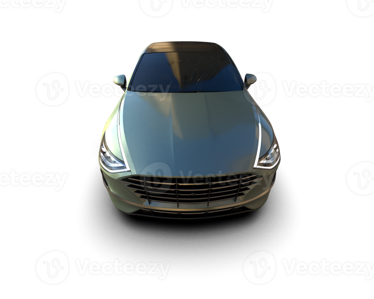 Modern car isolated on background. 3d rendering - illustration png