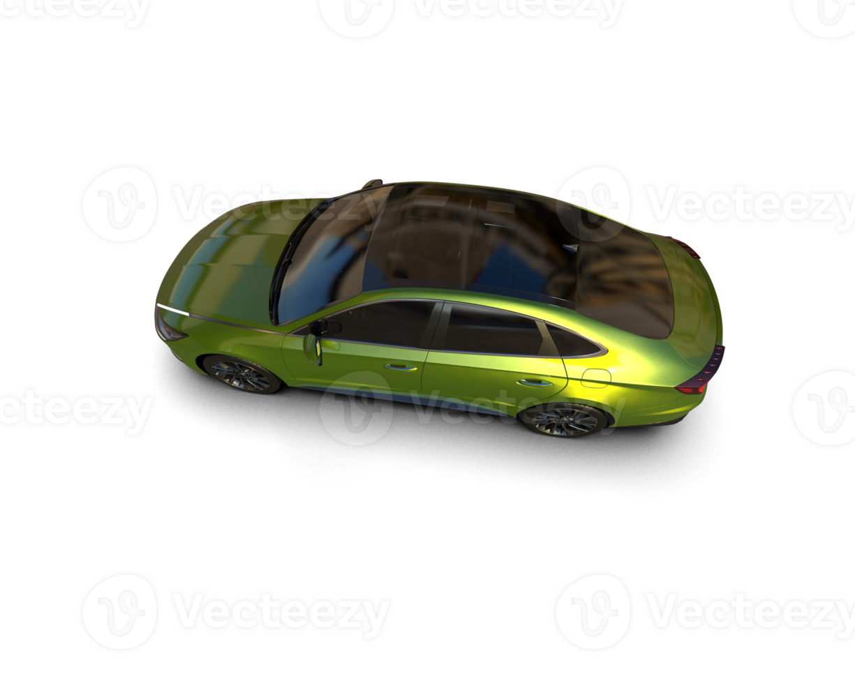 Modern car isolated on background. 3d rendering - illustration png