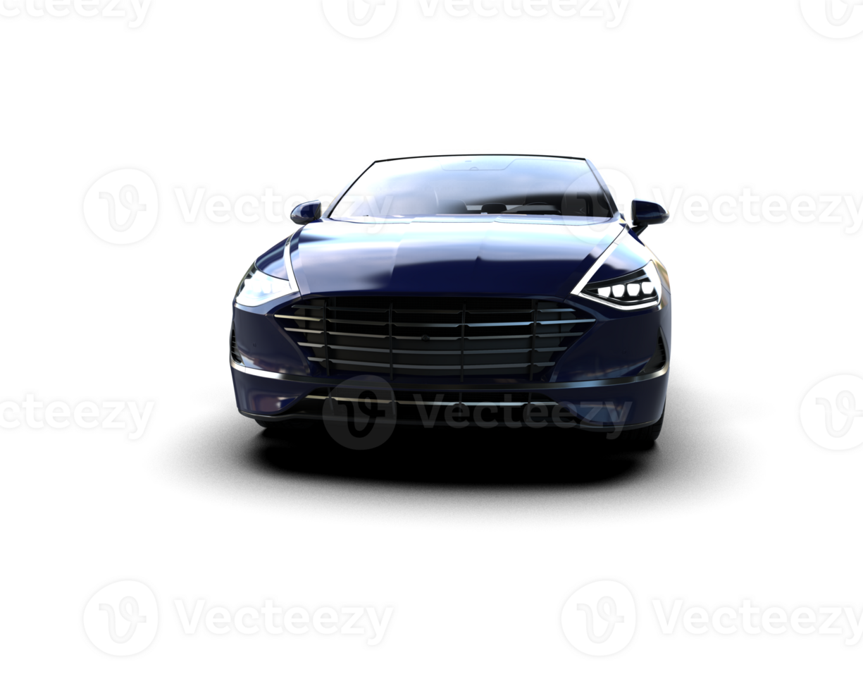 Modern car isolated on background. 3d rendering - illustration png