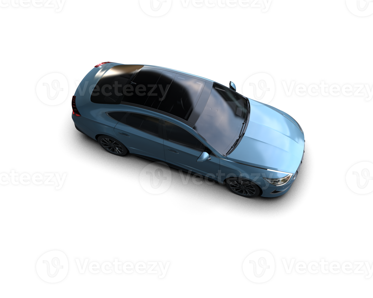 Modern car isolated on background. 3d rendering - illustration png