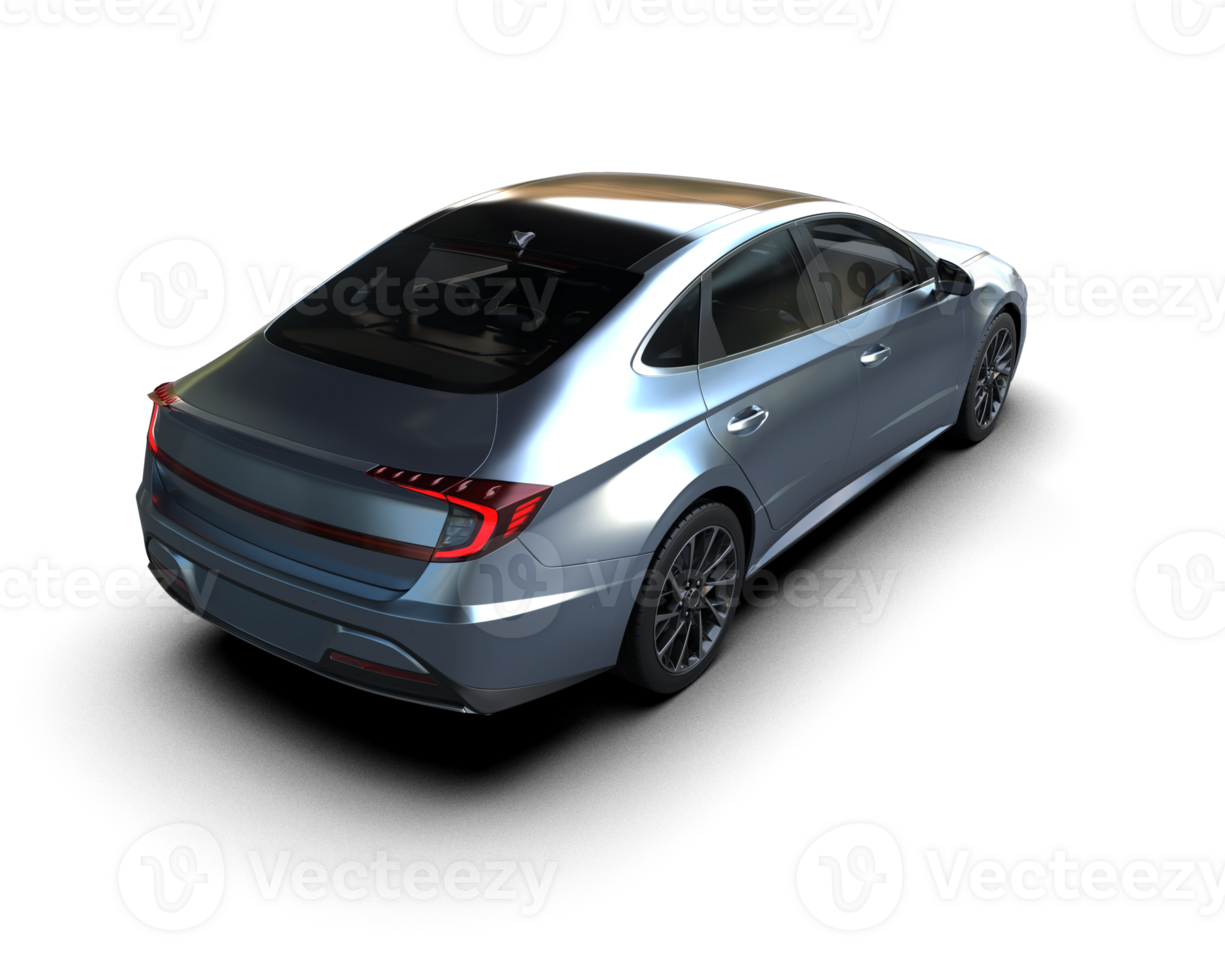 Modern car isolated on background. 3d rendering - illustration png