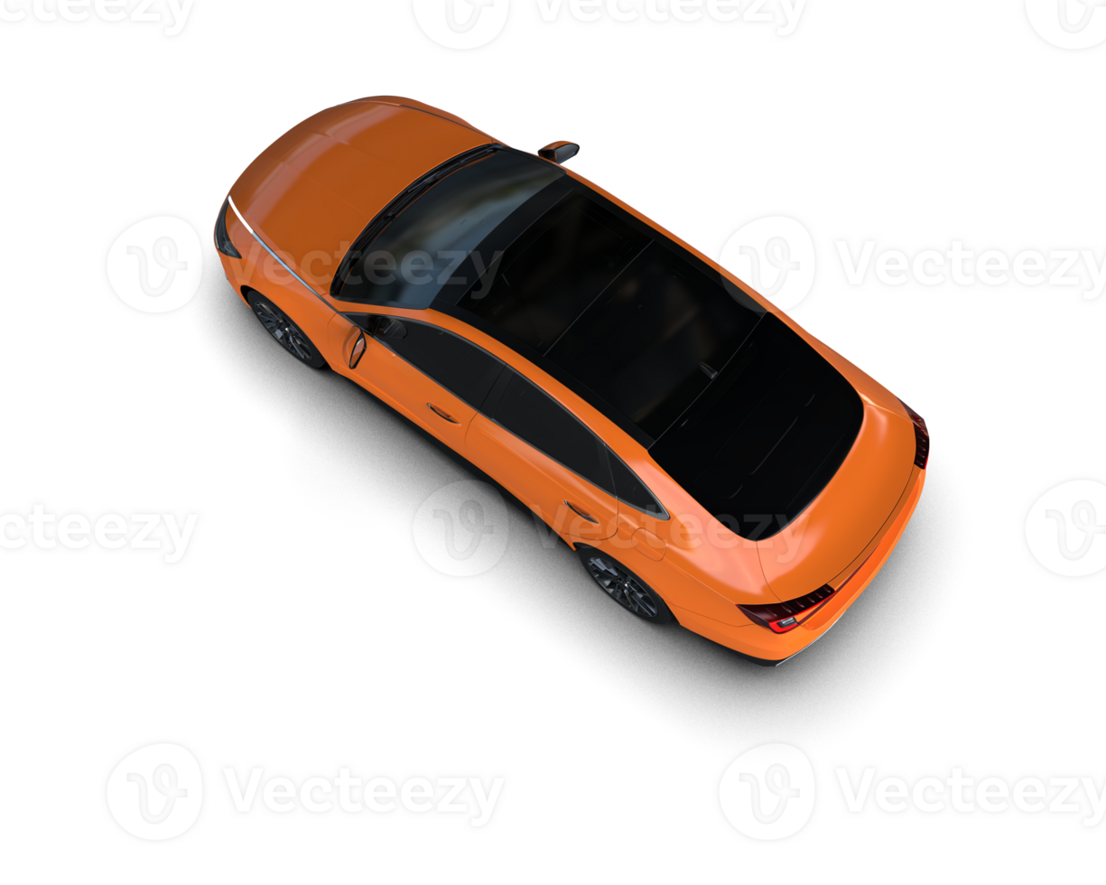Modern car isolated on background. 3d rendering - illustration png