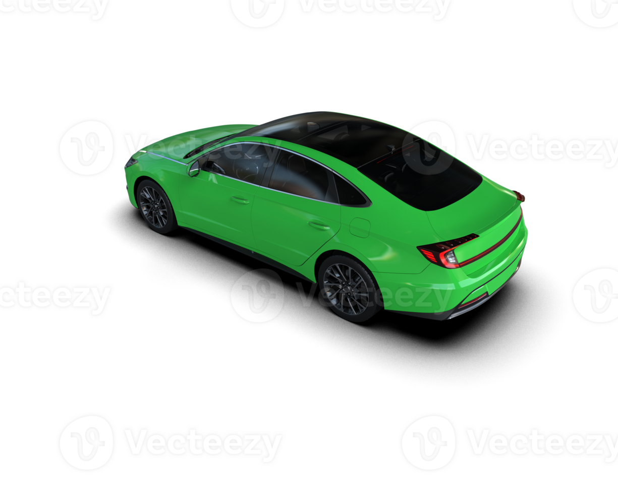 Modern car isolated on background. 3d rendering - illustration png