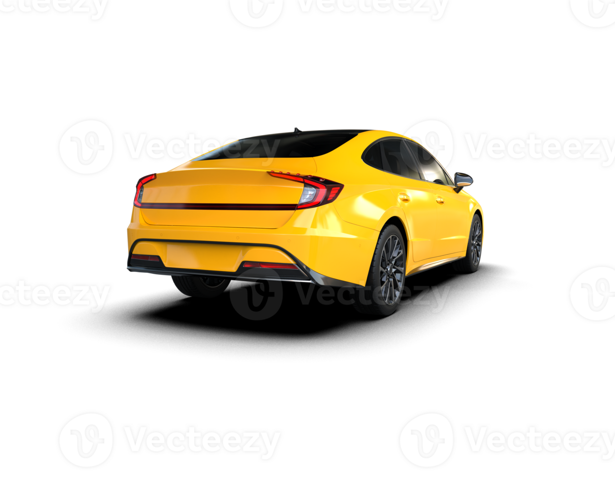 Modern car isolated on background. 3d rendering - illustration png