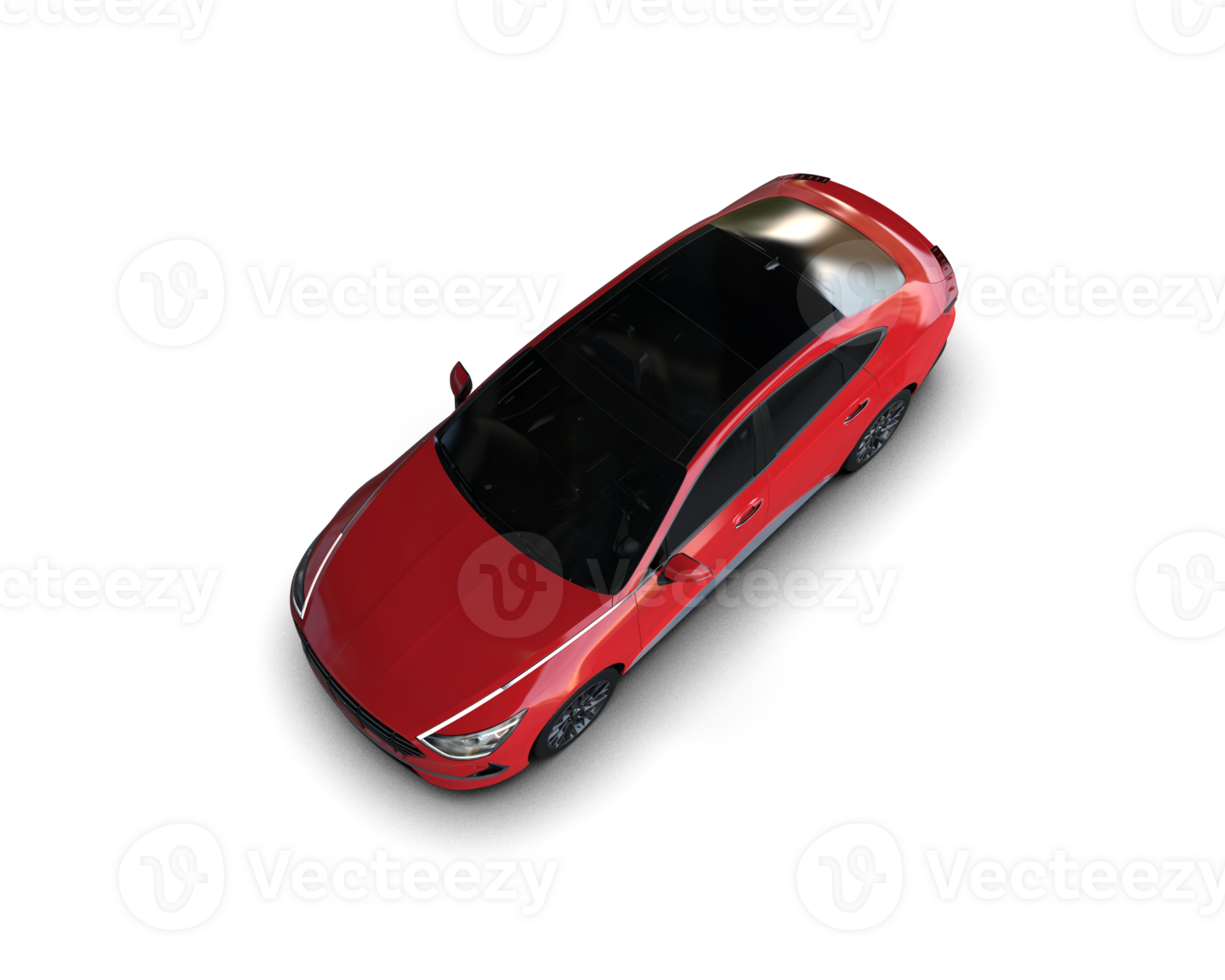 Modern car isolated on background. 3d rendering - illustration png
