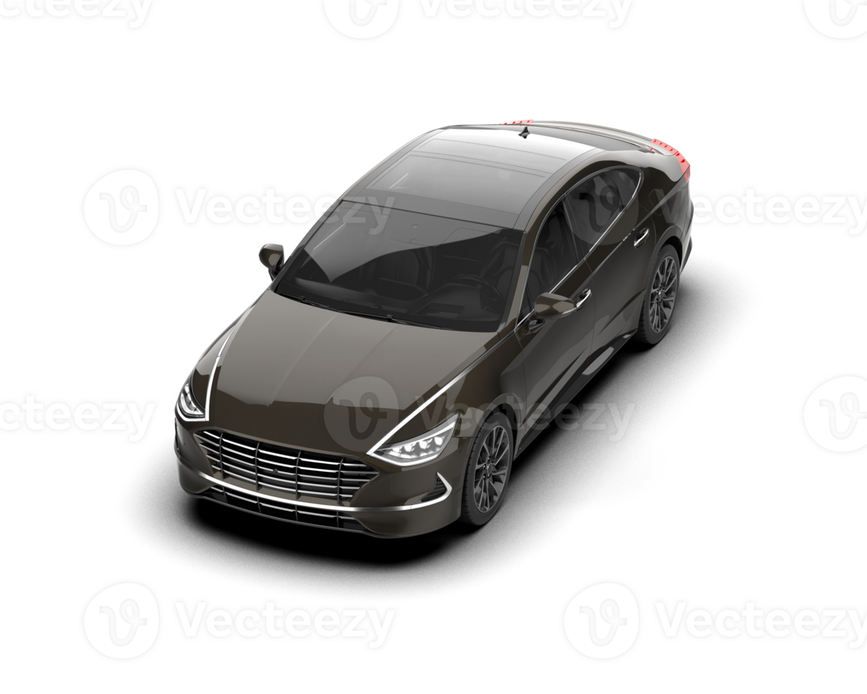Modern car isolated on background. 3d rendering - illustration png