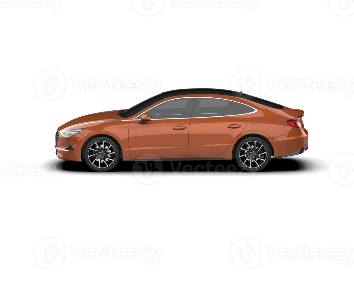 Modern car isolated on background. 3d rendering - illustration png
