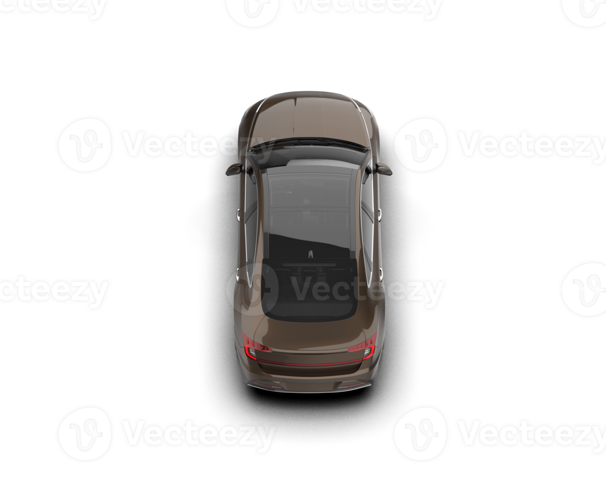 Modern car isolated on background. 3d rendering - illustration png