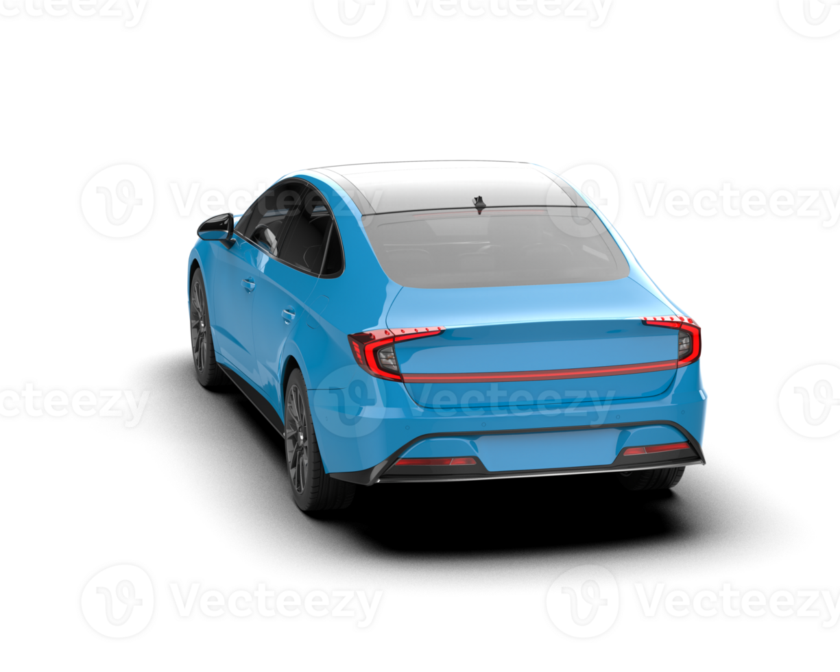 Modern car isolated on background. 3d rendering - illustration png