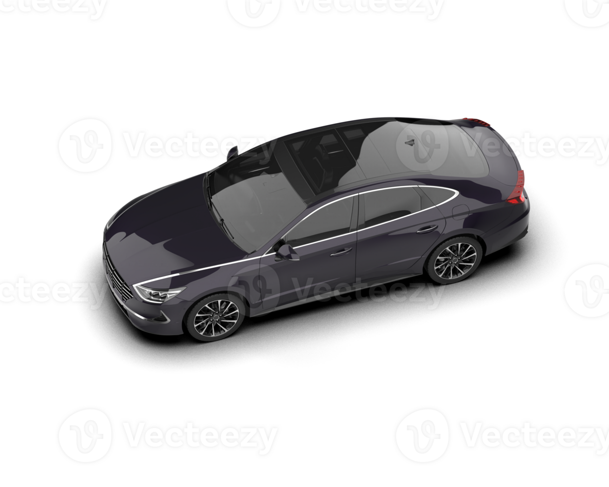 Modern car isolated on background. 3d rendering - illustration png