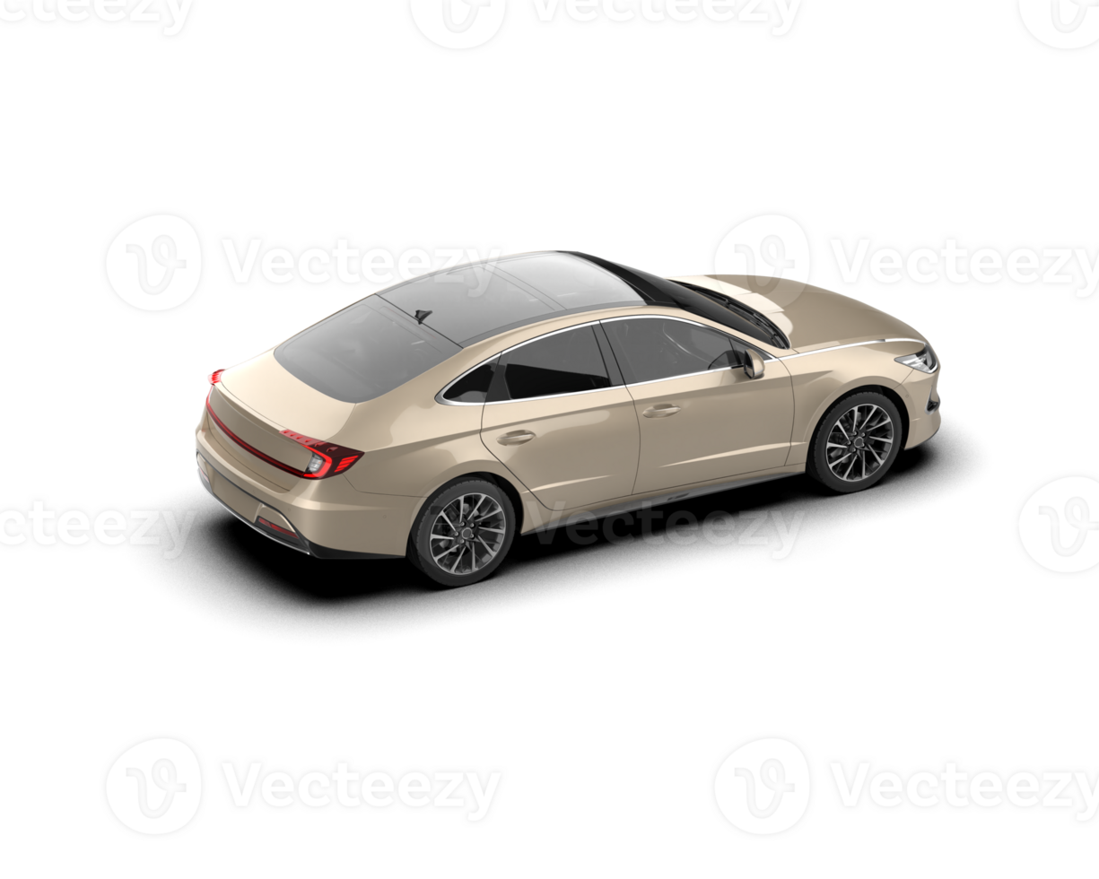 Modern car isolated on background. 3d rendering - illustration png
