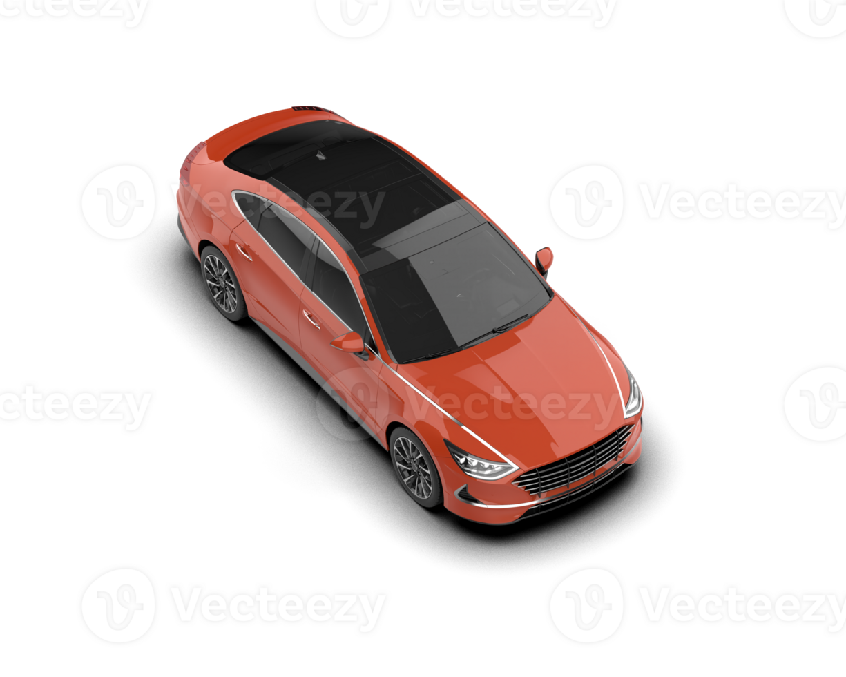 Modern car isolated on background. 3d rendering - illustration png