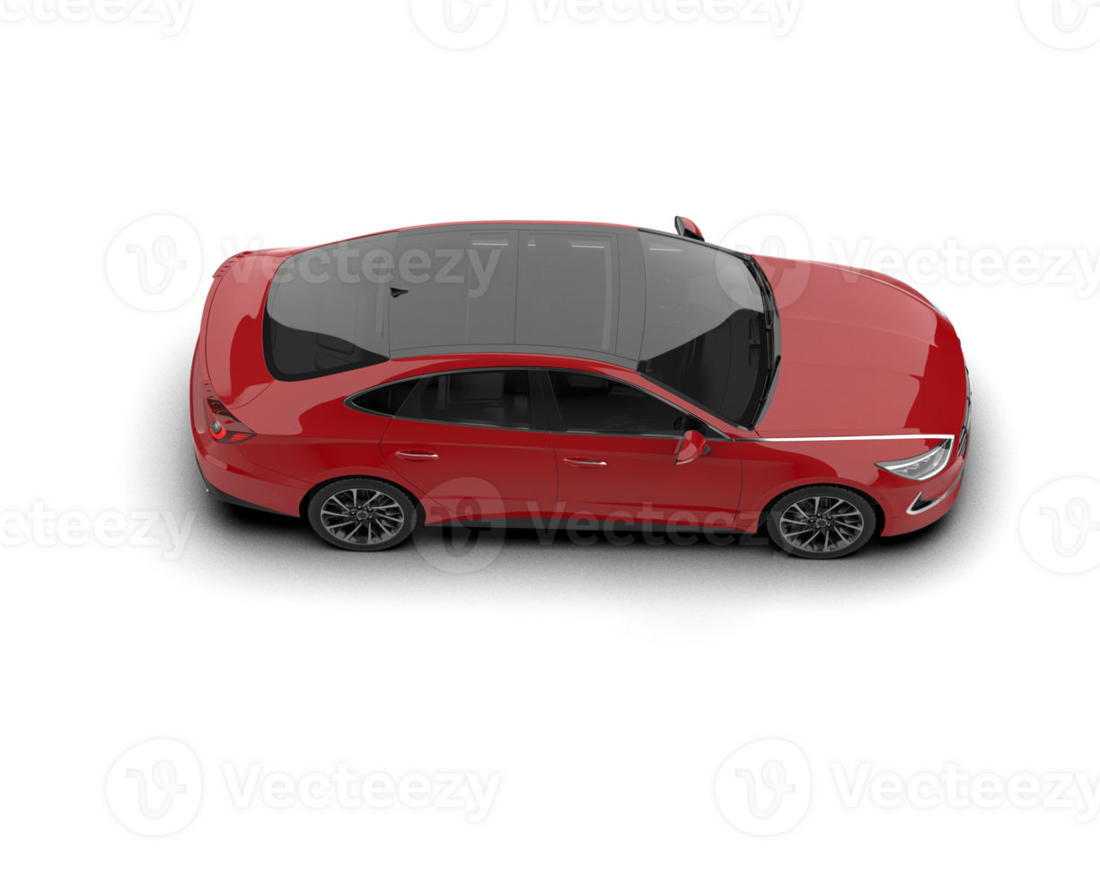 Modern car isolated on background. 3d rendering - illustration png