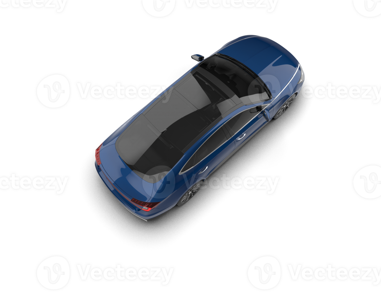Modern car isolated on background. 3d rendering - illustration png