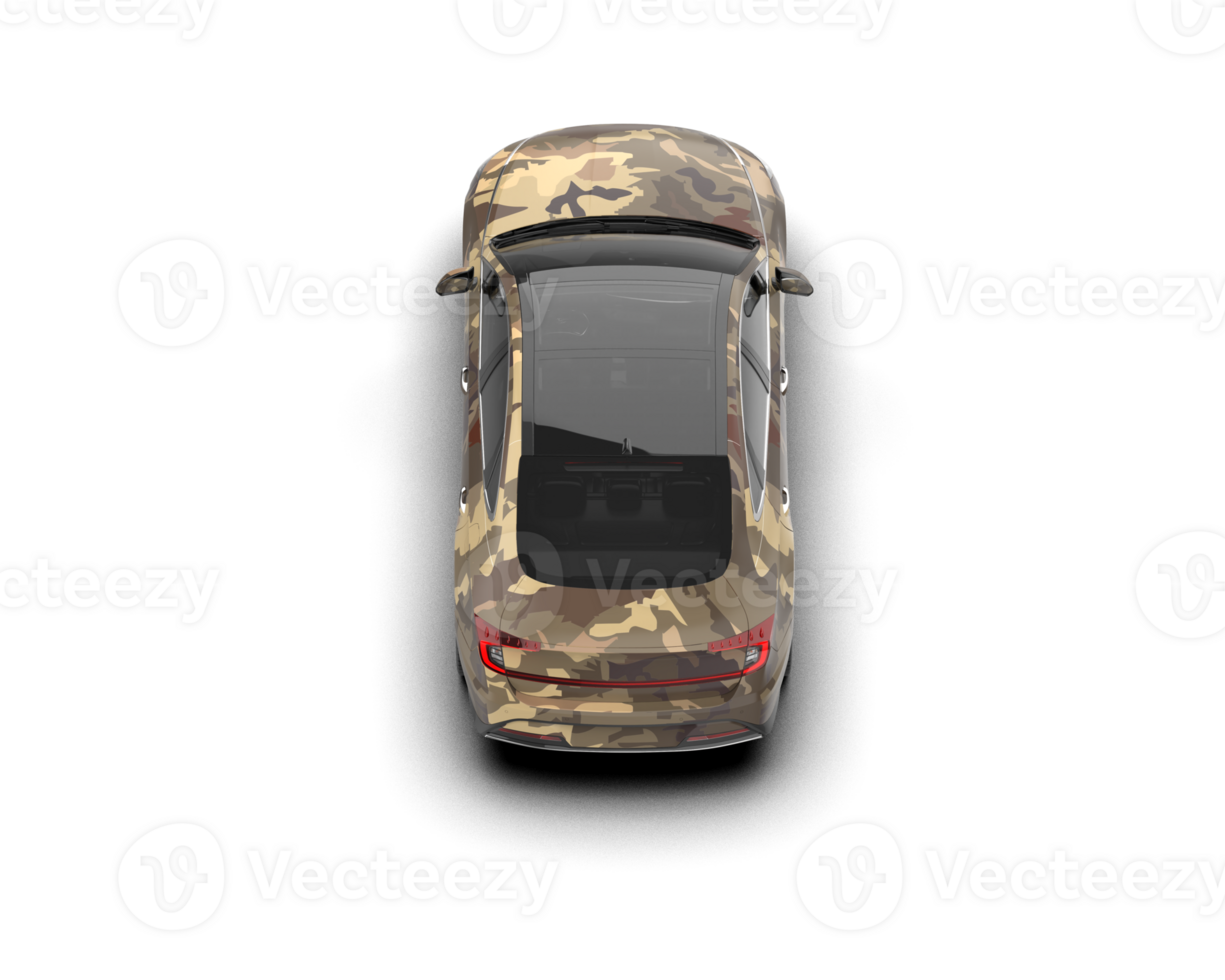 Modern car isolated on background. 3d rendering - illustration png