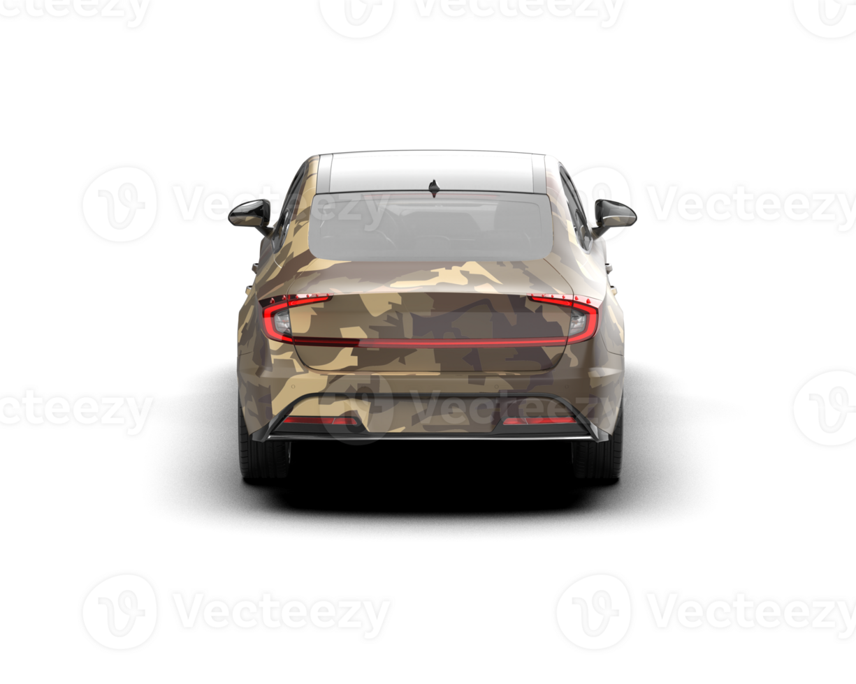Modern car isolated on background. 3d rendering - illustration png