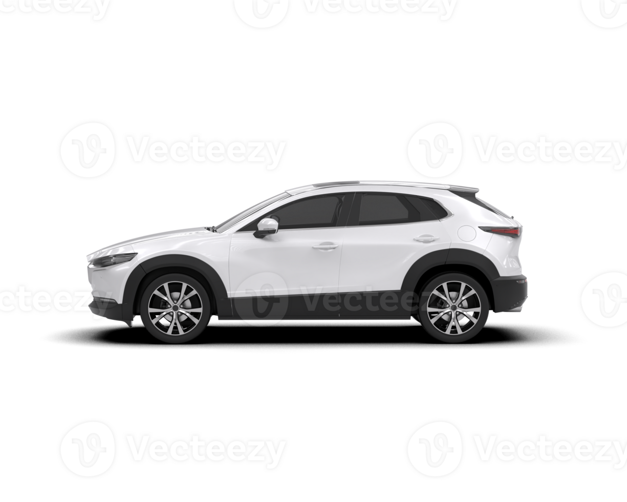 Modern car isolated on background. 3d rendering - illustration png