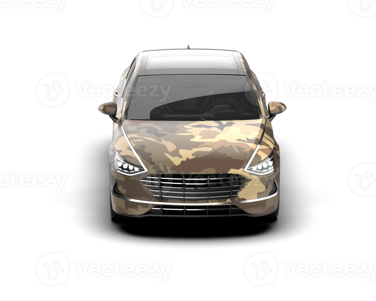 Modern car isolated on background. 3d rendering - illustration png