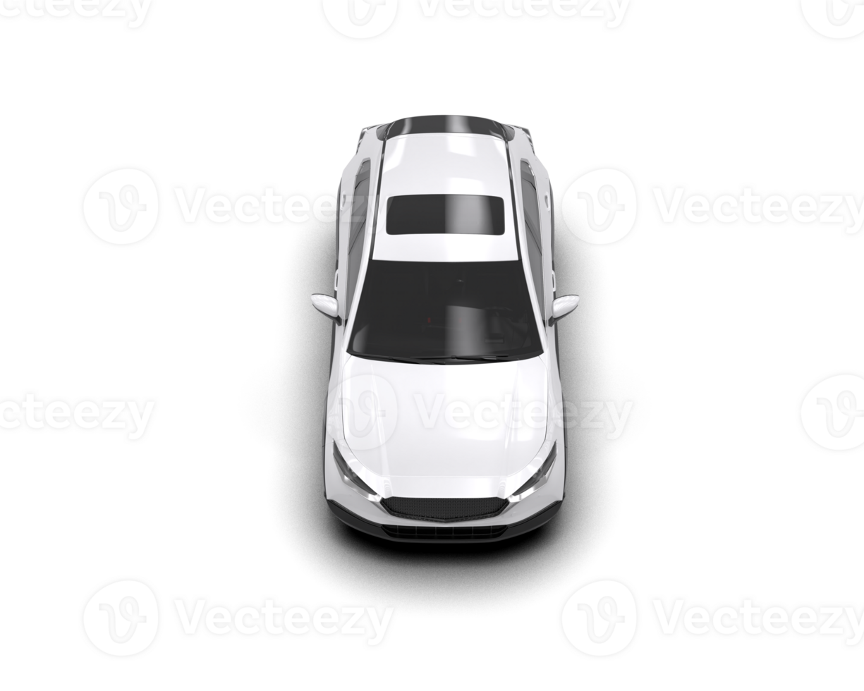 Modern car isolated on background. 3d rendering - illustration png