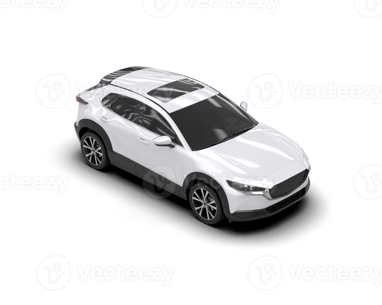Modern car isolated on background. 3d rendering - illustration png