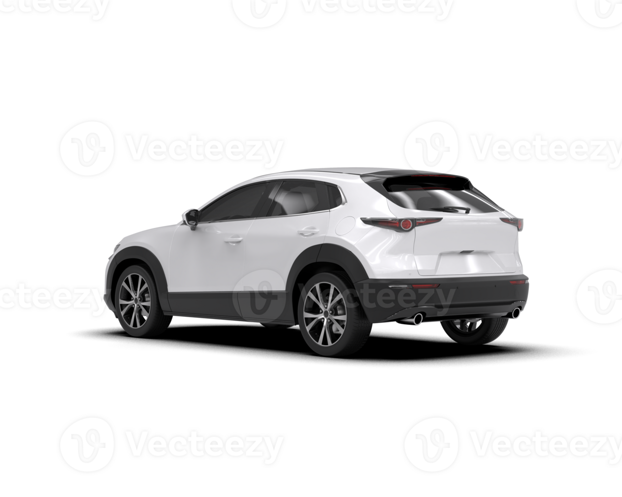 Modern car isolated on background. 3d rendering - illustration png
