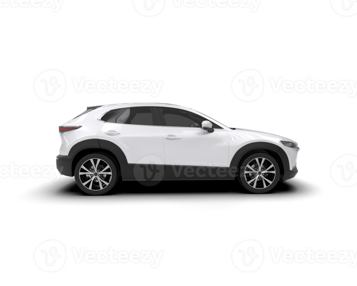 Modern car isolated on background. 3d rendering - illustration png