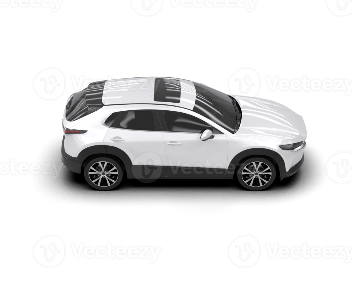 Modern car isolated on background. 3d rendering - illustration png