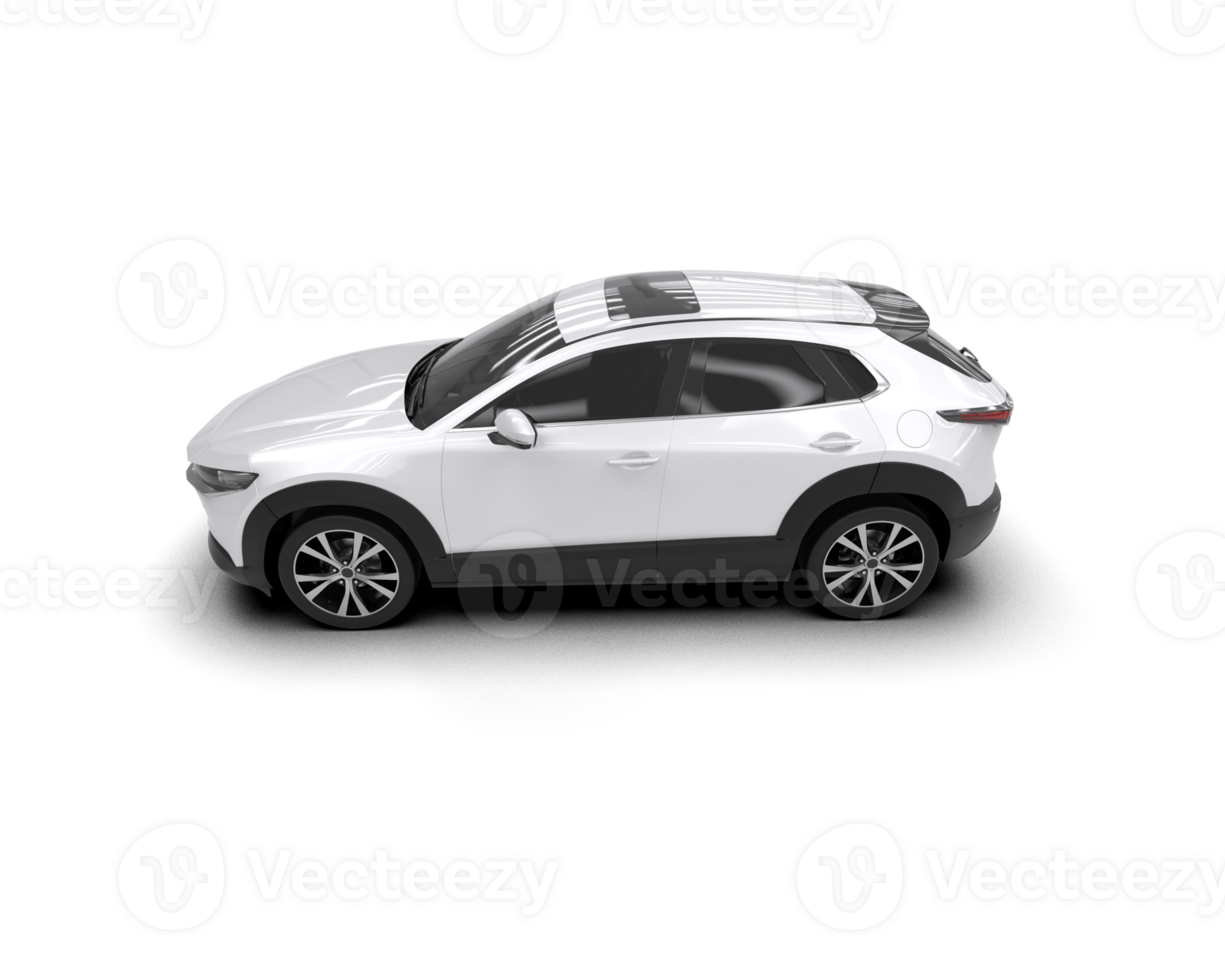 Modern car isolated on background. 3d rendering - illustration png
