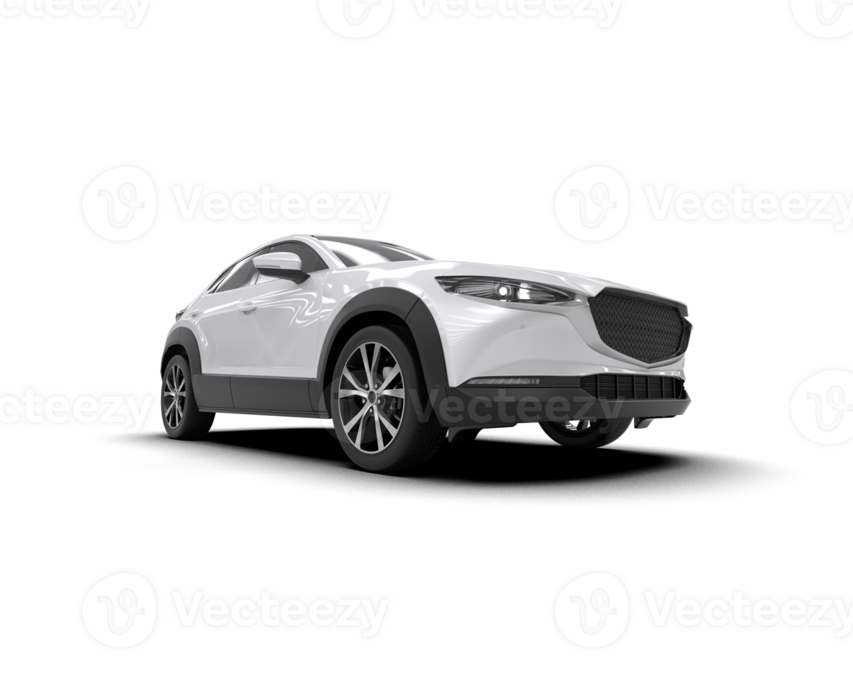 Modern car isolated on background. 3d rendering - illustration png