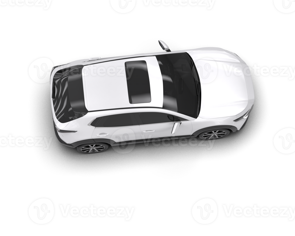 Modern car isolated on background. 3d rendering - illustration png