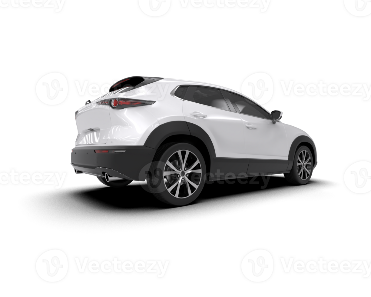 Modern car isolated on background. 3d rendering - illustration png