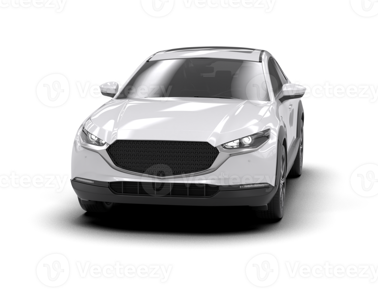 Modern car isolated on background. 3d rendering - illustration png