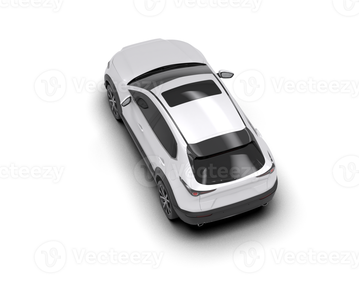 Modern car isolated on background. 3d rendering - illustration png