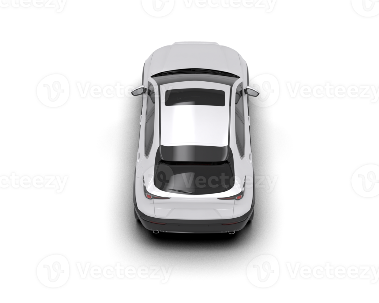Modern car isolated on background. 3d rendering - illustration png