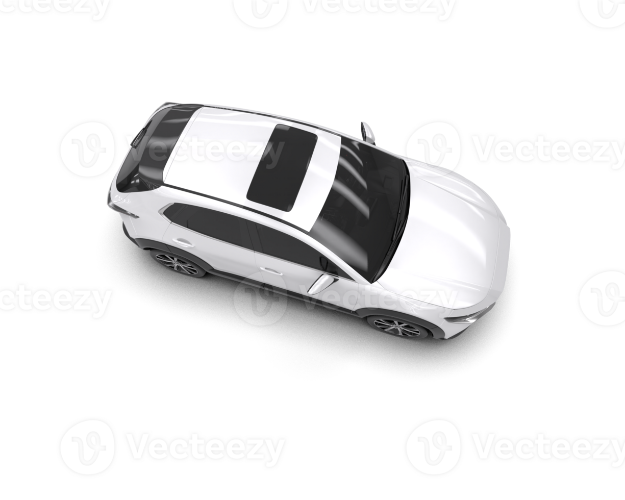Modern car isolated on background. 3d rendering - illustration png